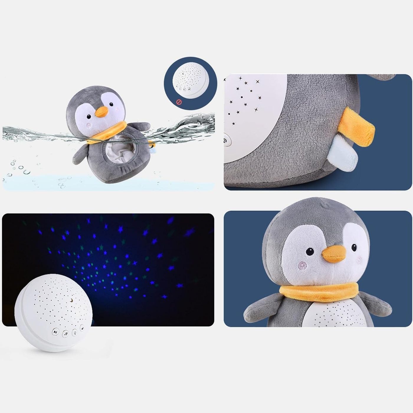 Détail de la peluche Noury Pingouin